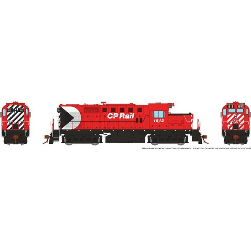 HO RS-18u: CP Rail w/Multimark #1832 Diesel Locomotive