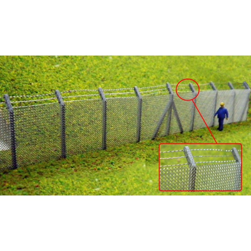 OOF8 Security Fencing Kit, 9ft high with 3 strand barbed wire top (x 480 mm)