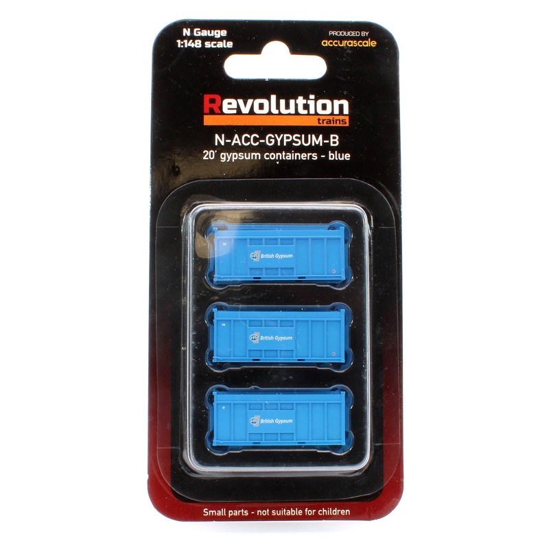 Pack of 3 Gypsum 20′ Containers – Blue Containers