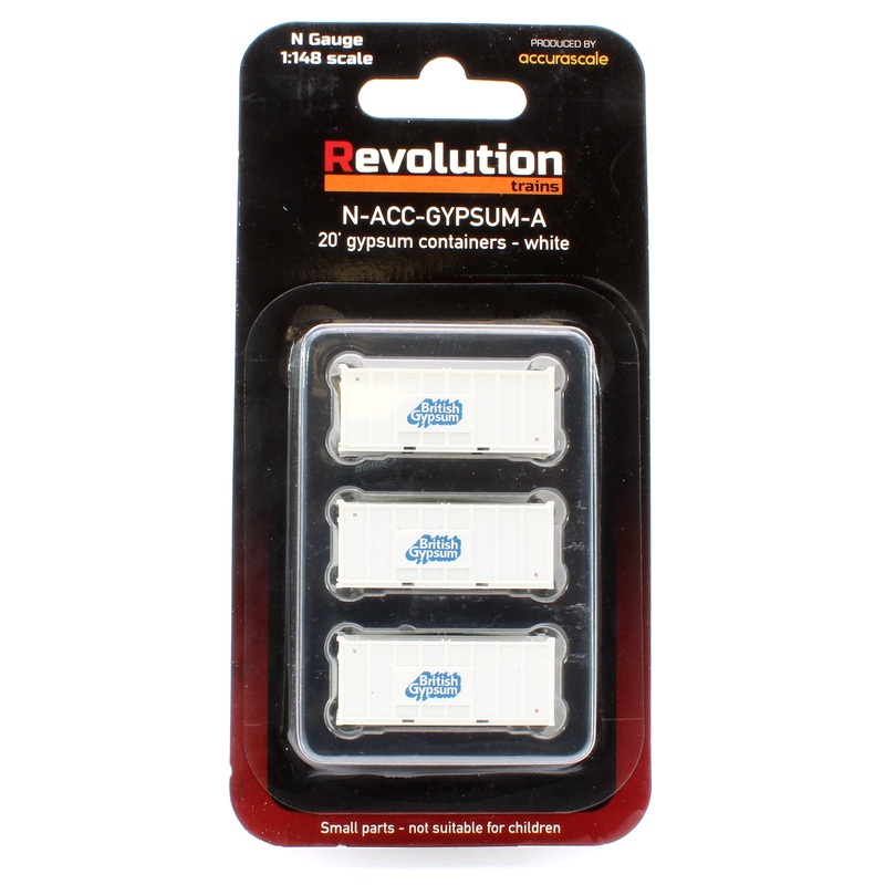 Pack of 3 Gypsum 20′ Containers – White Containers