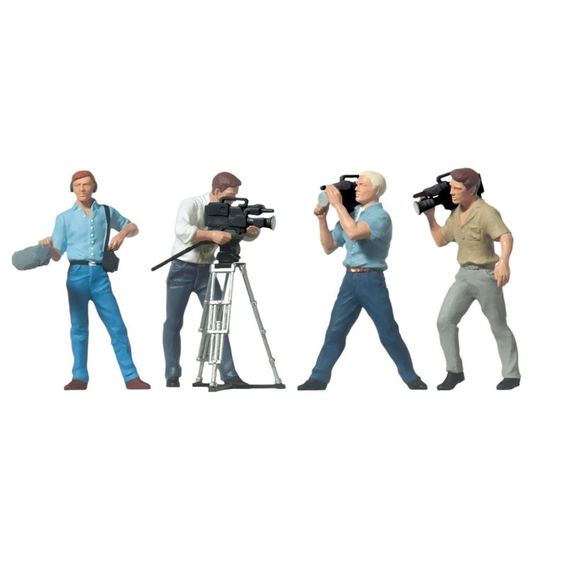Television Crew (4) Figure Set