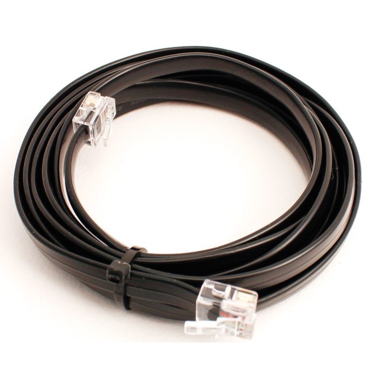 6-wire Flat Cable w/RJ12 Connectors (2m)