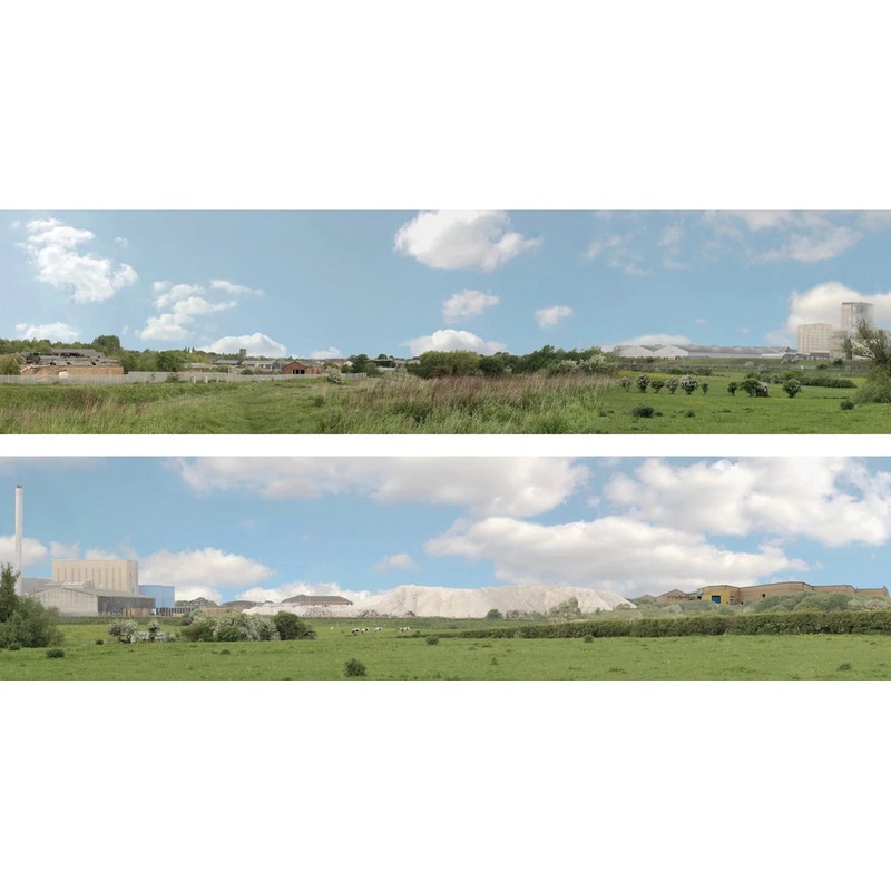 Art Printers INDUSTRIAL PACK B OO Gauge 15 High Backscene