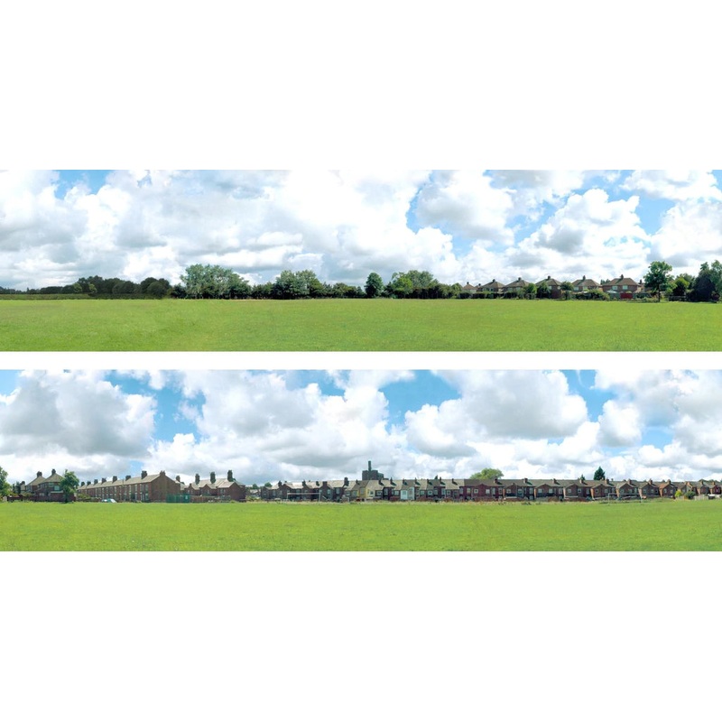 Art Printers Into the Town OO Gauge 15 High Backscene