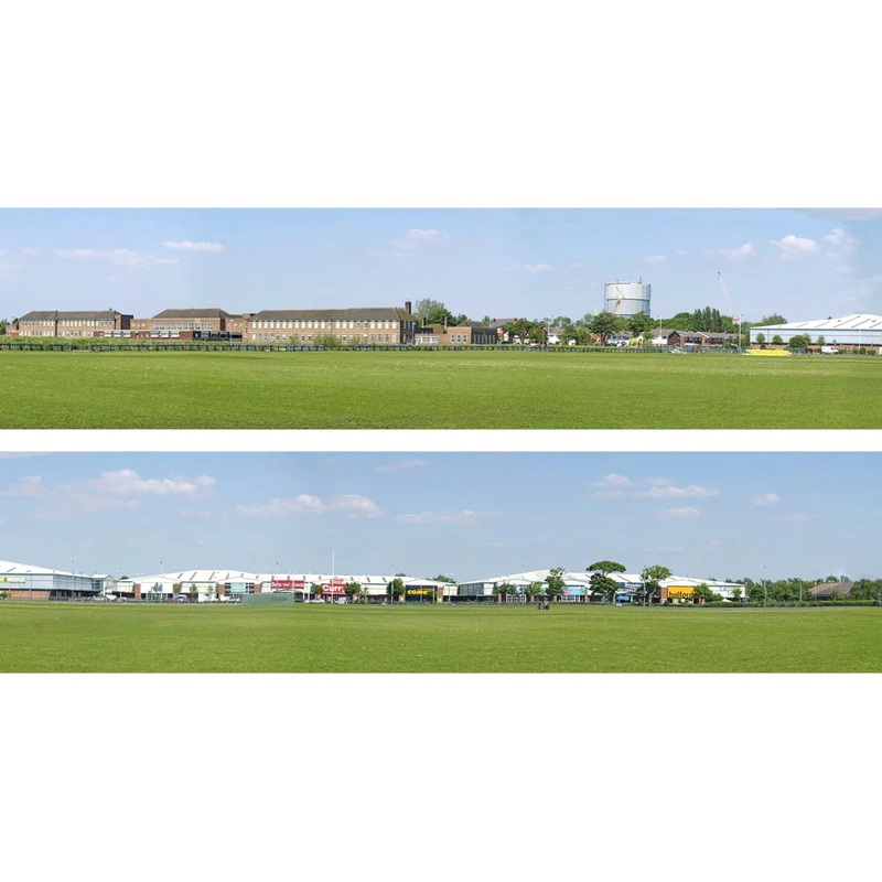 Art Printers Premium RETAIL PARK N GAUGE 9 High Backscene