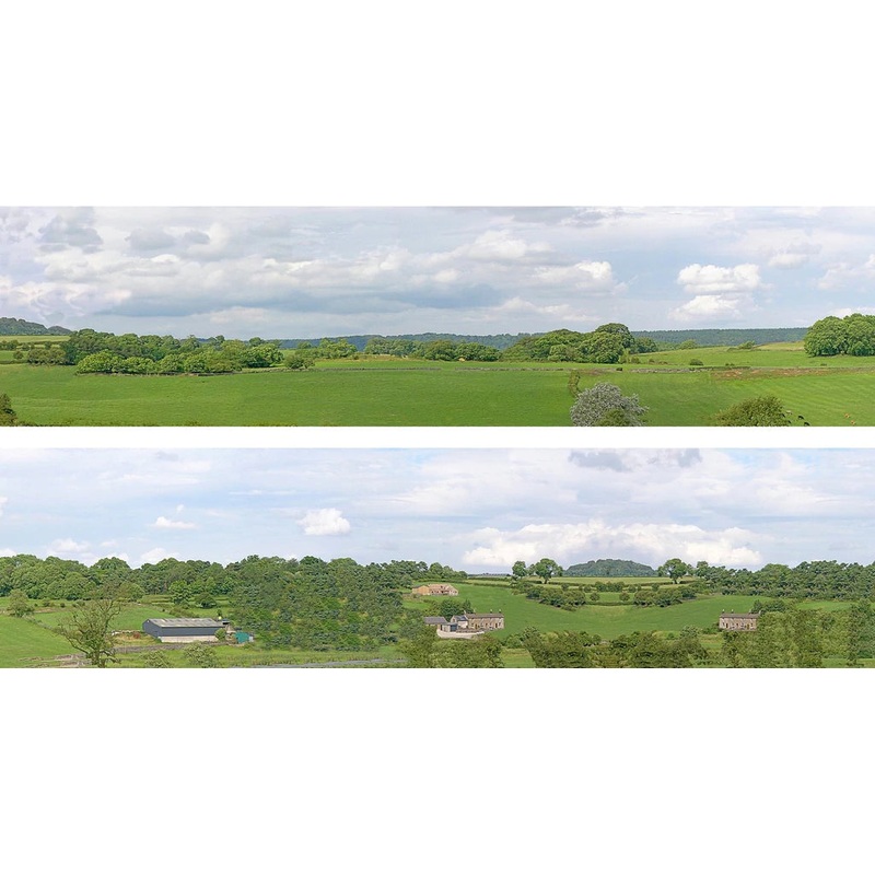 Art Printers PREMIUM VILLAGE C OO Gauge 15 High Backscene