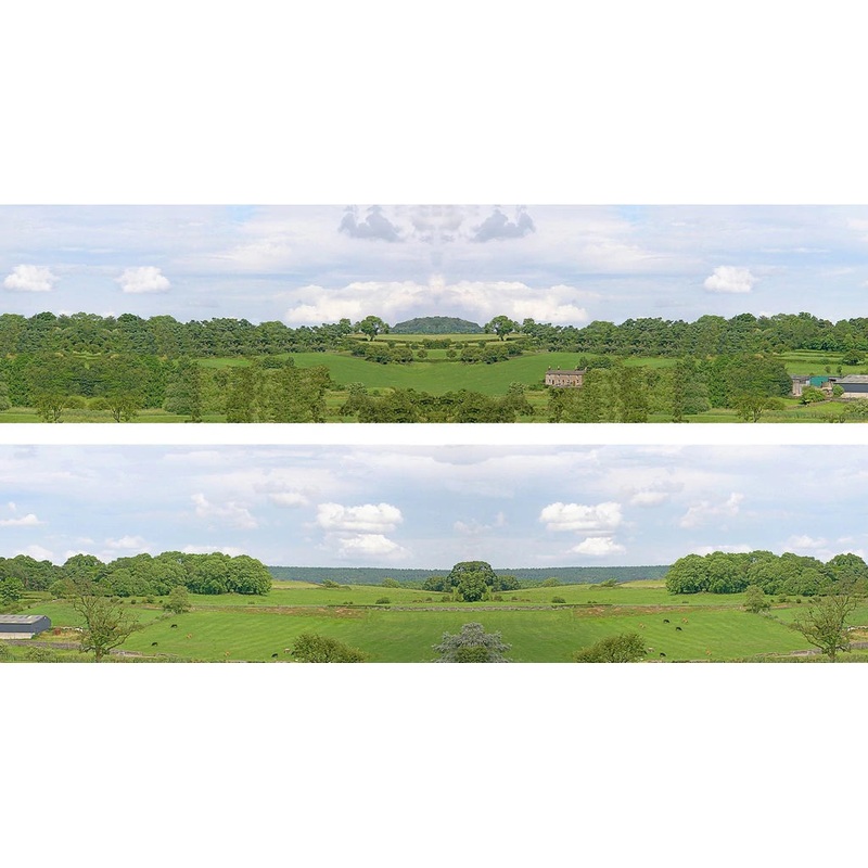 Art Printers PREMIUM VILLAGE D OO Gauge 15 High Backscene