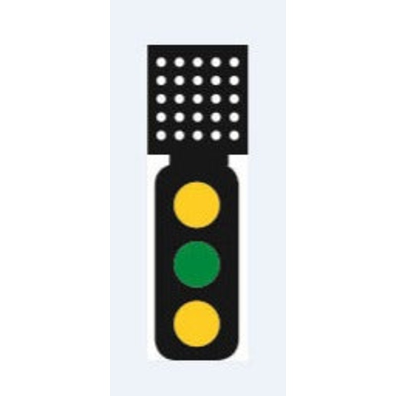 DCC Signal (Theatre Indicator) 3 Aspect Distant