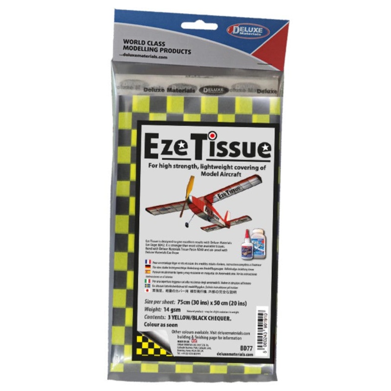 Eze Tissue Black/Yellow Chequer (3)