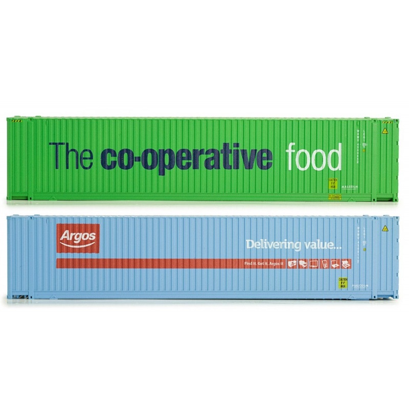 45 Ft high cube Container Argos WHMU 450011-7 & CO-OP 450063-1 – Weathered