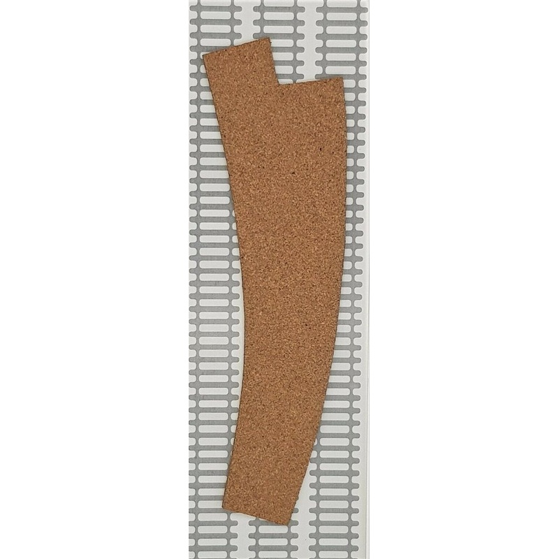 Cork track pre-cut – L/H Curved Point – Pack of 4