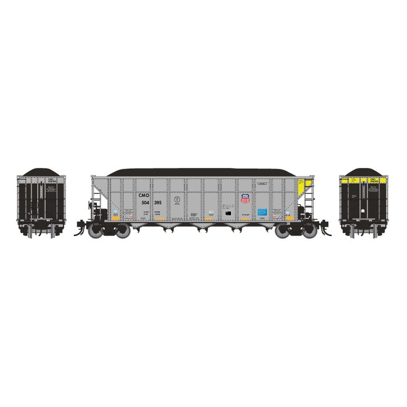 HO AutoFlood III Coal Hopper: UP/CMO – 6 pack #2