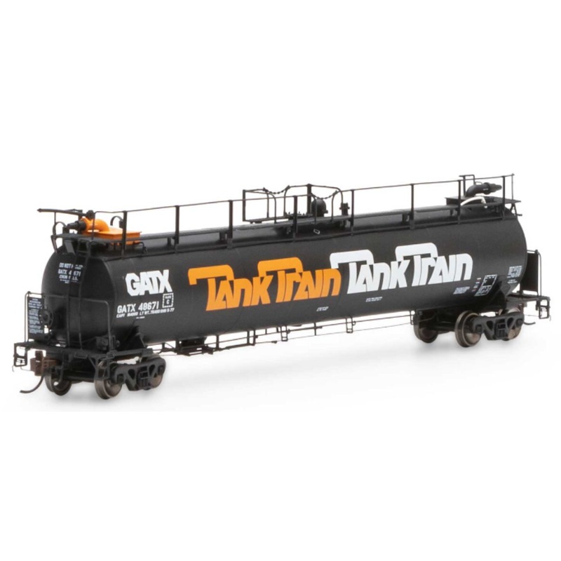 HO TankTrain Intermediate,GATX/Orange Letter#48671