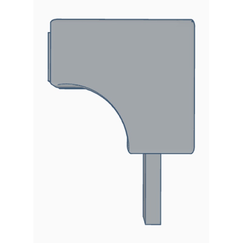 Bulkscene – Concrete Trunking Left Corner – UNPAINTED – Pack of 5