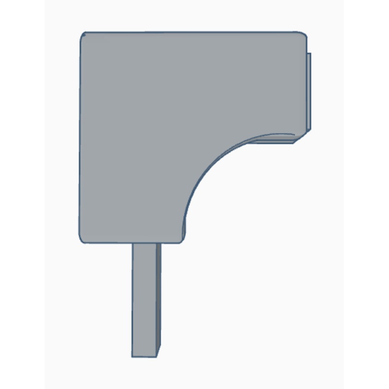 Bulkscene – Concrete Trunking Right Corner – UNPAINTED – Pack of 5