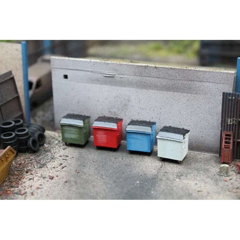 Commercial Lid Bins – Blue – Pack of 4