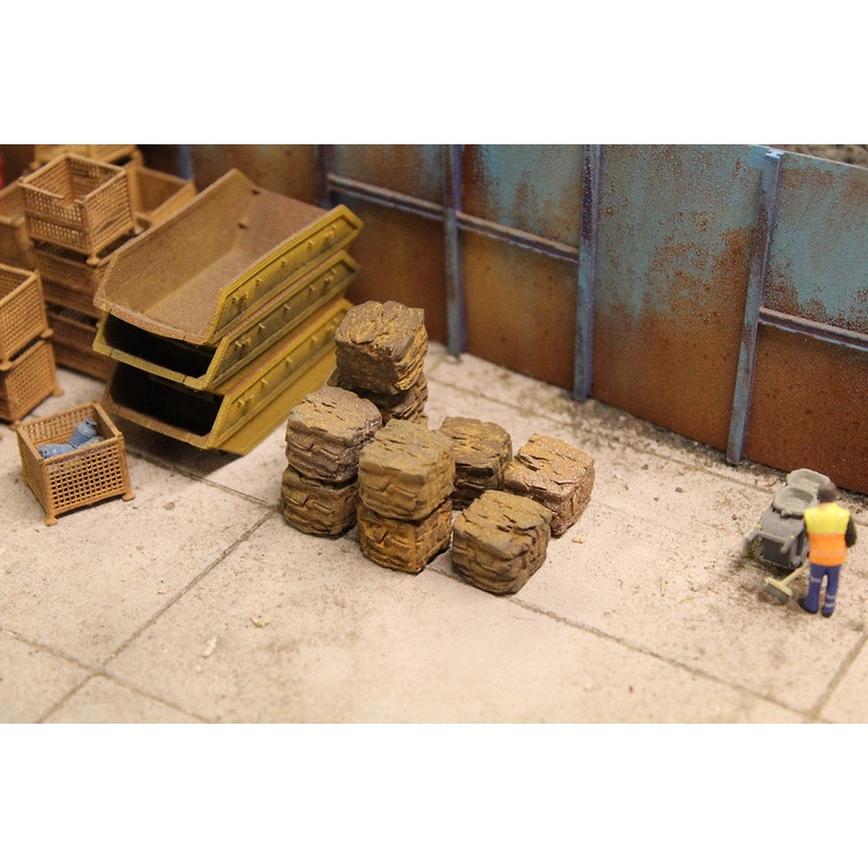 Crushed Rusty Scrap Metal Bales – Pack of 10