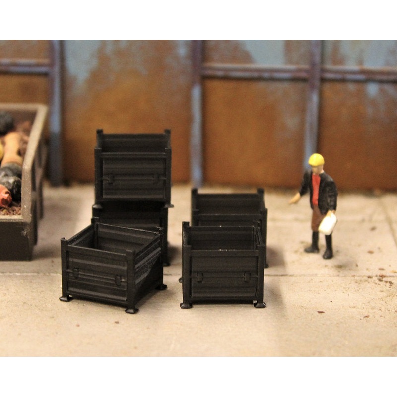 Heavy Duty Stillage Containers – Black (x5)