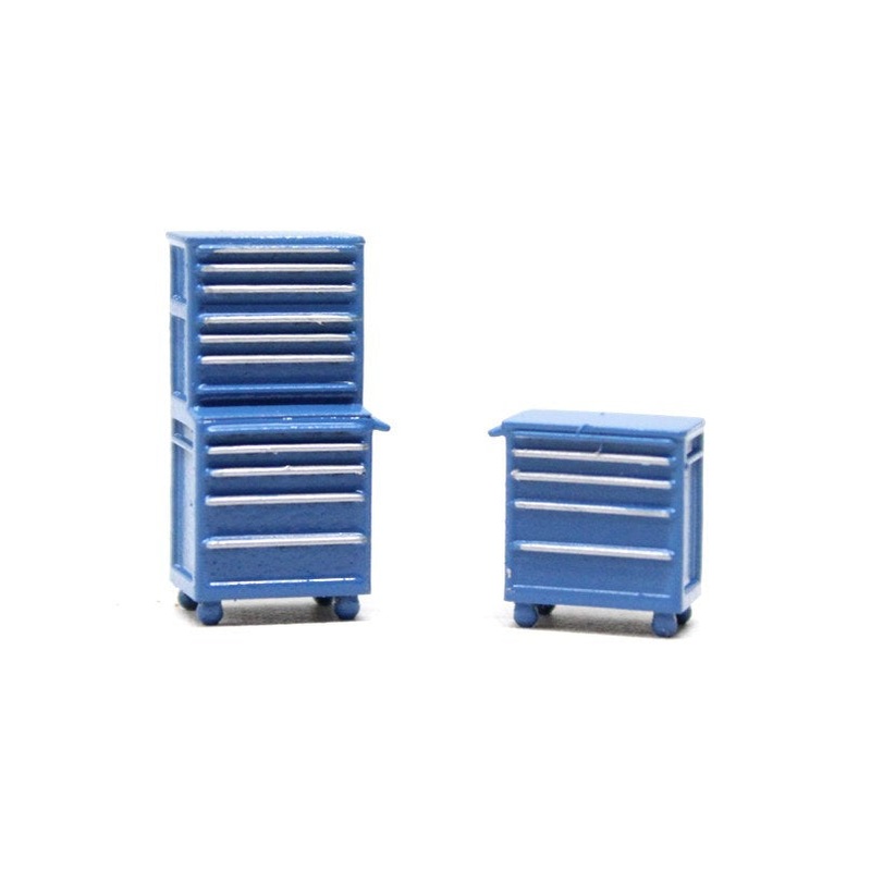 Light Blue Mechanic Drawers Car Garage Accessory – Pack of 2
