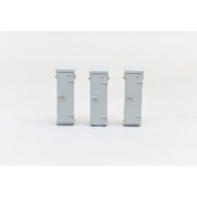 Lineside Cabinets 2 Door – Light Grey – Pack of 3