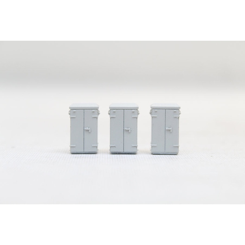 Lineside Cabinets 4 Door – Light Grey – Pack of 3