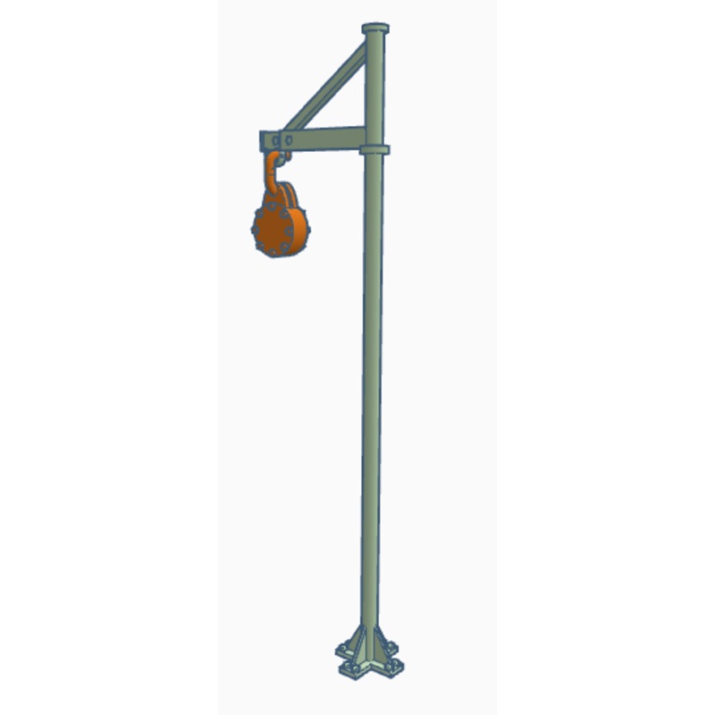 Oil Hose Hanger Post & Yellow Hook – Pack of 4