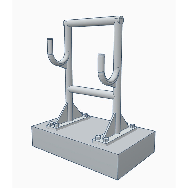 Oil Hose Stands – Light Grey – Pack of 4