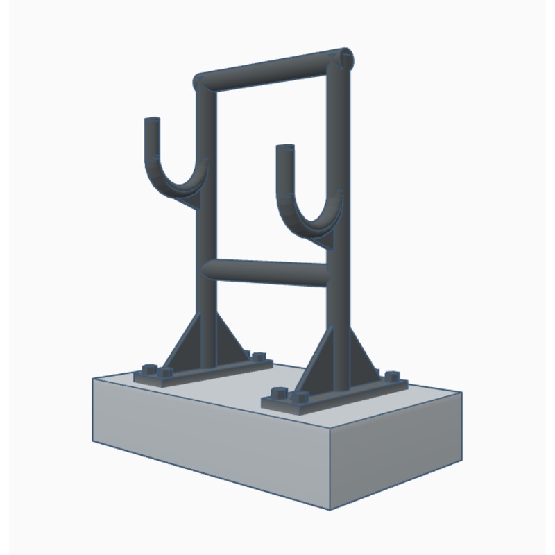 Oil Hose Stands – Steel Grey – Pack of 4