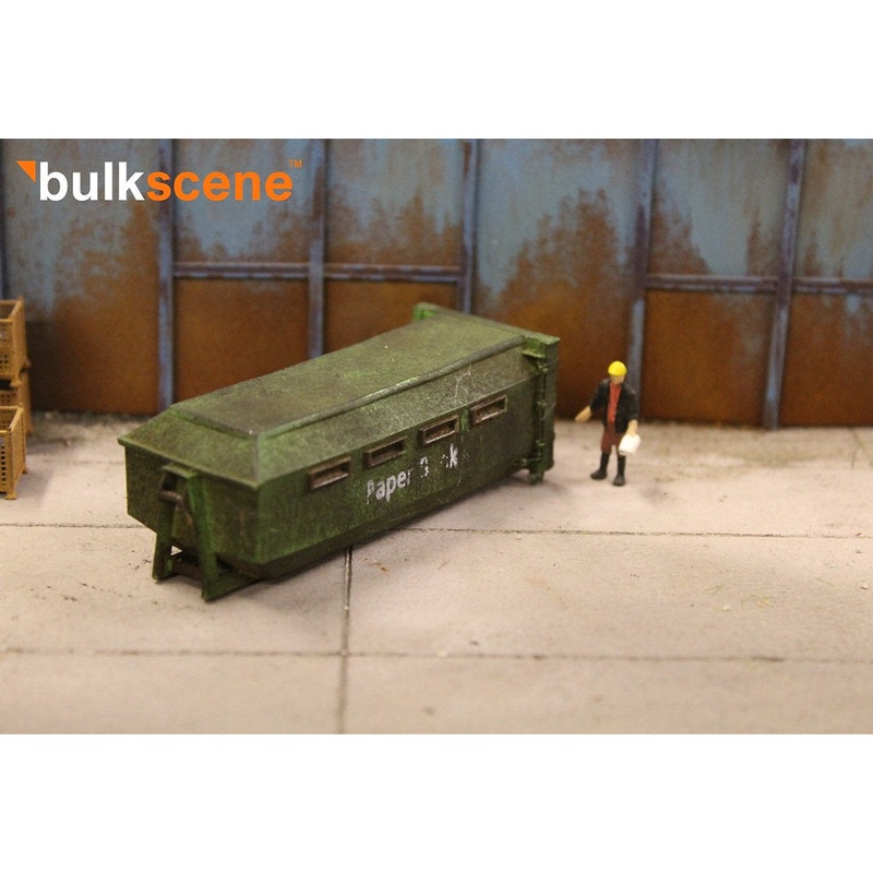 Paper Bank Hook Lift Skip Roll on Roll off – Green