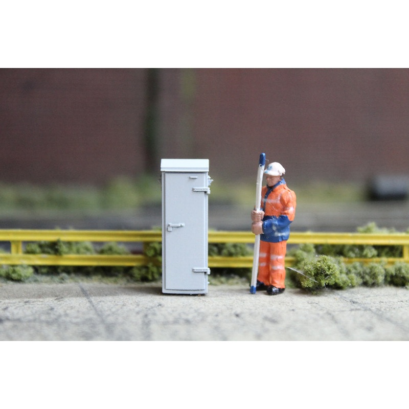 Relay Box 2 Door – CLOSED – Light Grey – Pack of 2