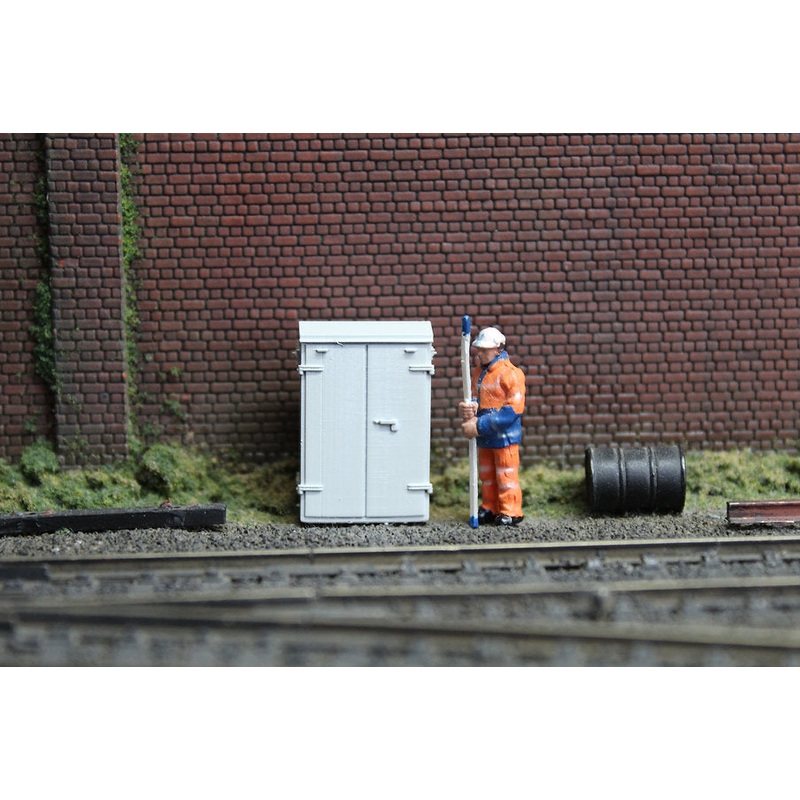 Relay Box 4 Door – CLOSED – Light Grey – Pack of 2