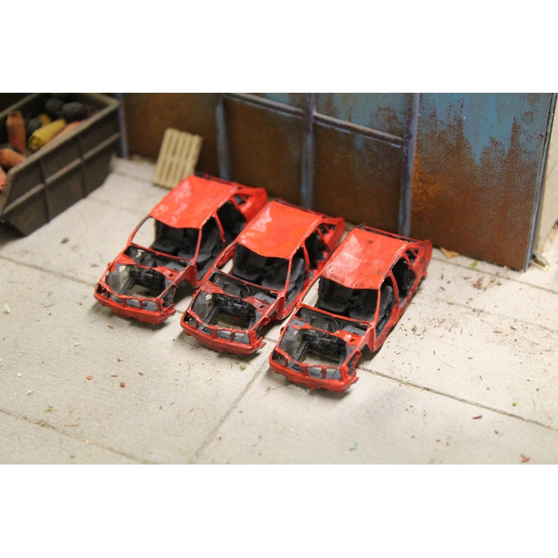 Scrap Car Gutted – RED – Pack of 3
