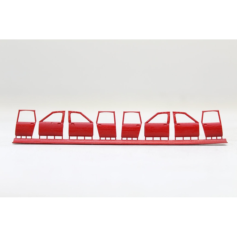Scrap Metal Car Doors – Pack of 8 – RED