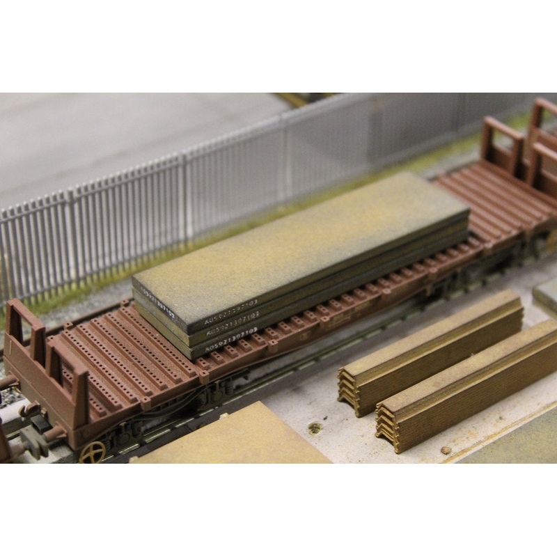 Steel Slabs Weathered (x3) 90mm x 25mm