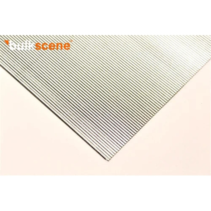 1.2mm Corrugated Metal 100mm by 200mm – Pack of 10