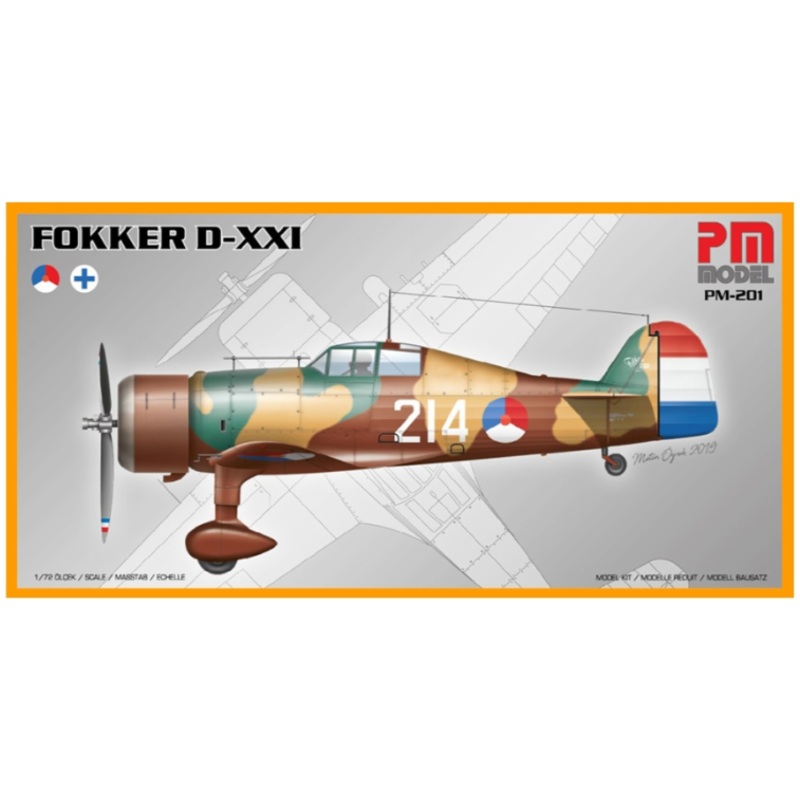 Fokker D-XXI (White 214) Model Kit