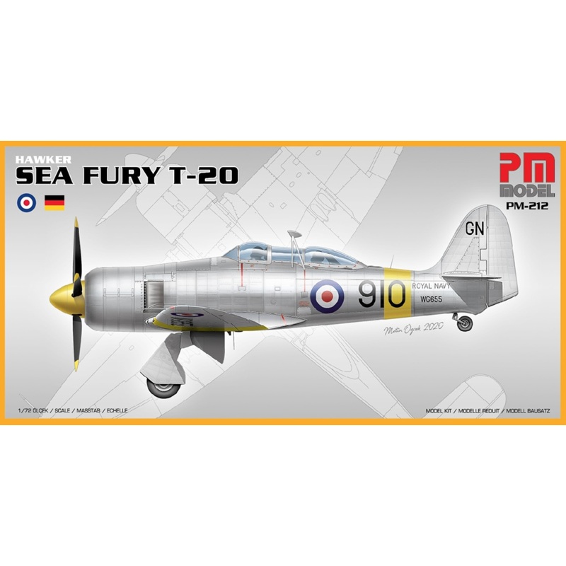 Hawker Sea Fury T-20 Model Kit