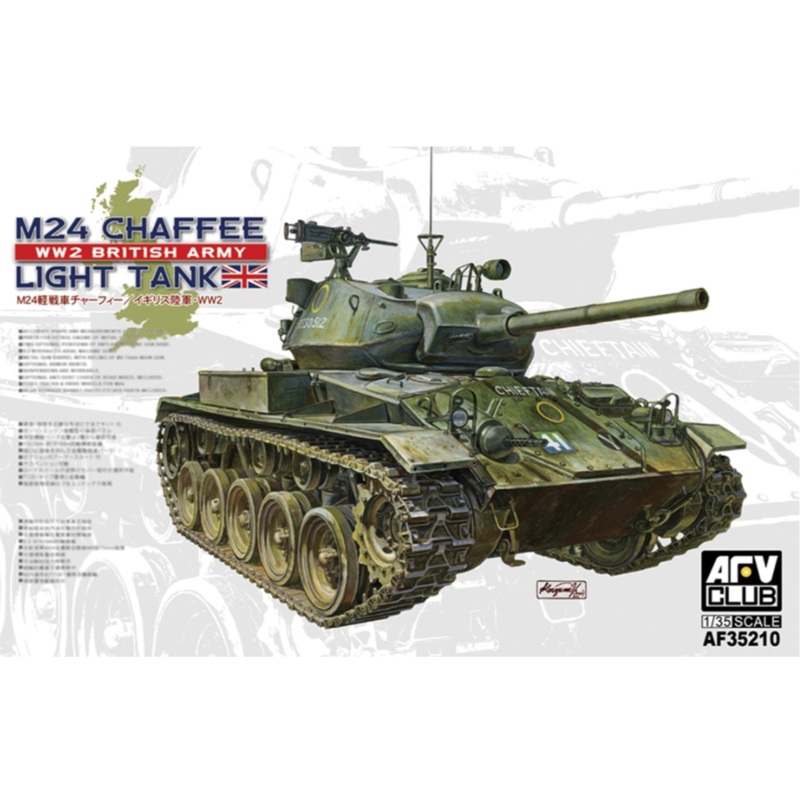 M24 Chaffee Light Tank WW2 British Army Model Kit