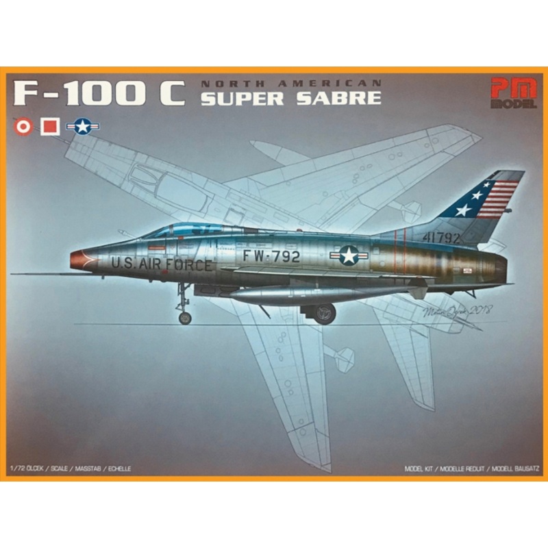 North American F-100C Super Sabre Model Kit