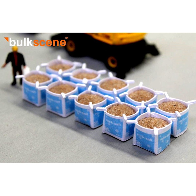 Rock Salt Tonne Bags w/ rock salt loads – Pack of 10