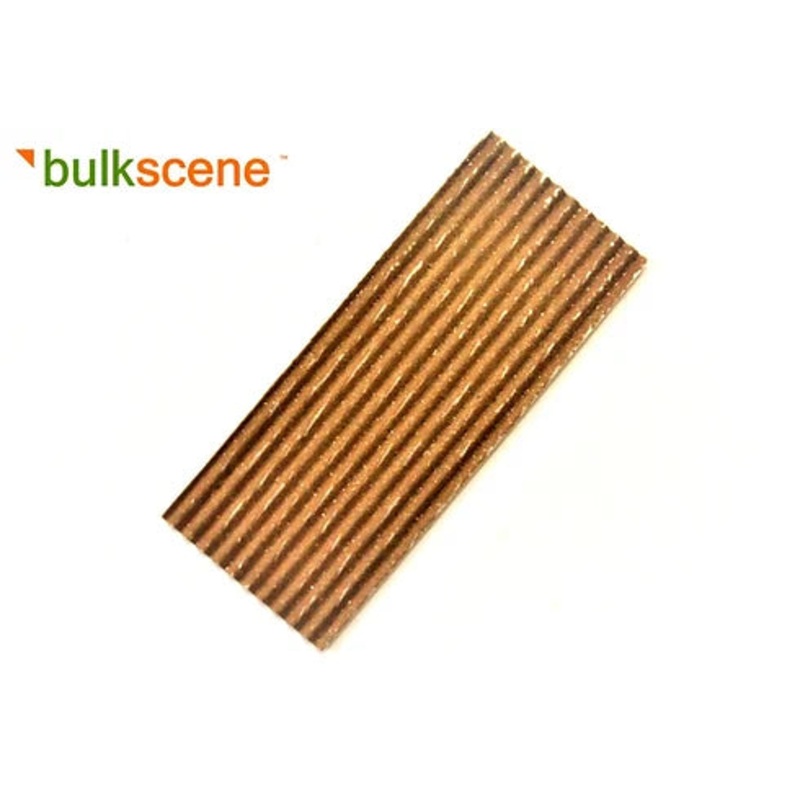 Rusty Corrugated Metal Panels 40mm by 15mm – Pack of 25
