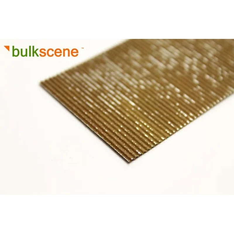 Rusty Weathered 1.2mm Corrugated Metal Panels 100mm by 200mm – Pack of 10