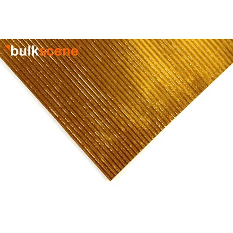 Rusty Weathered 2.5mm Corrugated Metal Panels 100mm by 200mm – Pack of 10