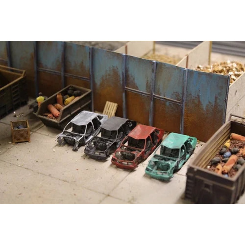 Scrap Car Gutted – WHITE – Pack of 3