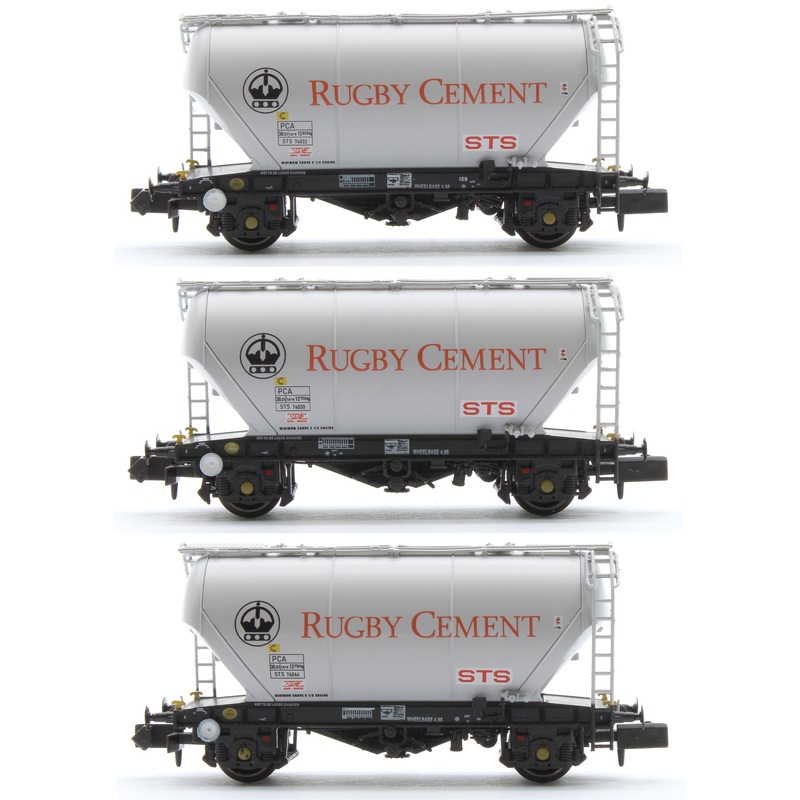 Set of 3 Rugby Cement PCA Bulk Cement Wagons (Pack F)