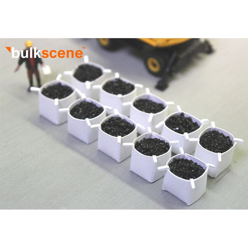 White Tonne Bags w/ 1mm Coal loads – Pack of 10
