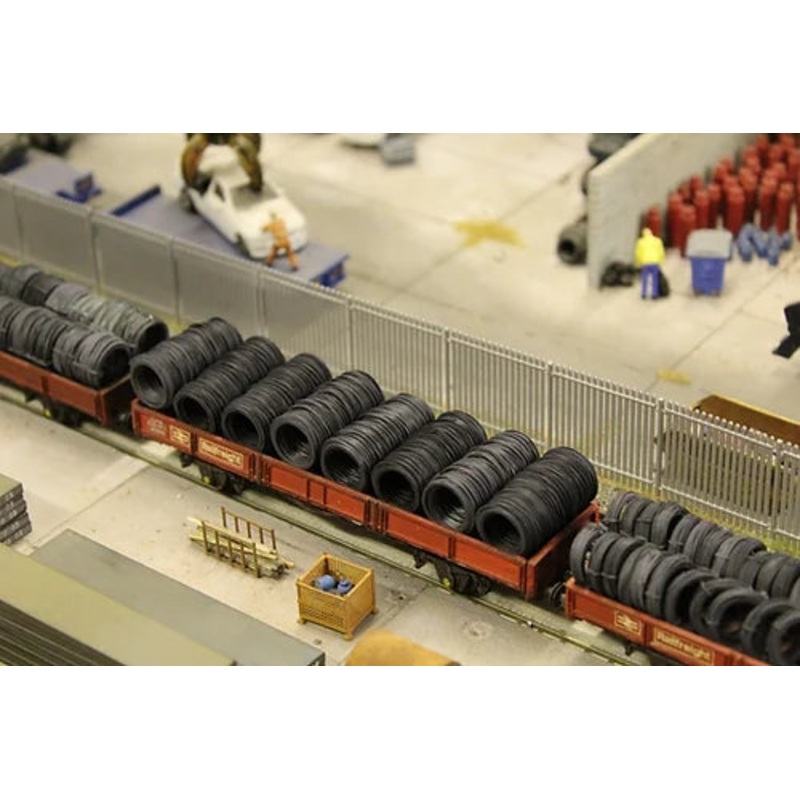 Bulkscene 32mm Wire Coils NOT STRAPPED – Steel Grey – Pack of 10