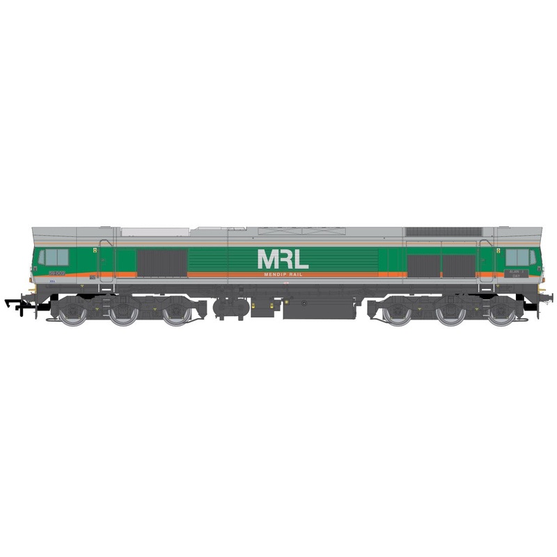 Class 59 59002 MRL Green/Orange Alan J Day Diesel Locomotive