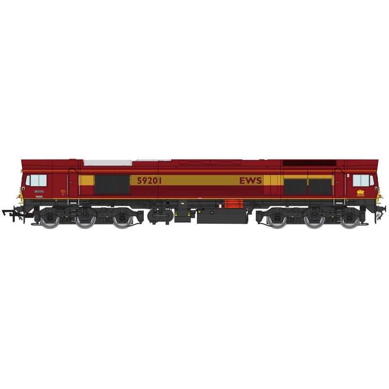 Class 59 59201 EWS Vale of York Diesel Locomotive – DCC Sound