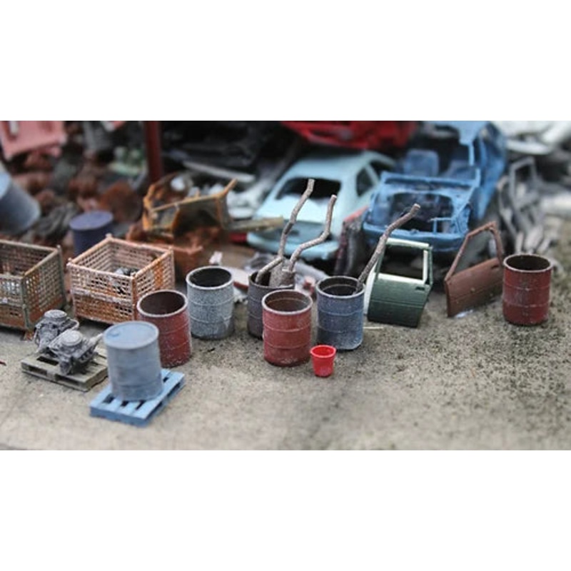 Dented Oil Drums – OPEN – KHAKI – Pack of 10